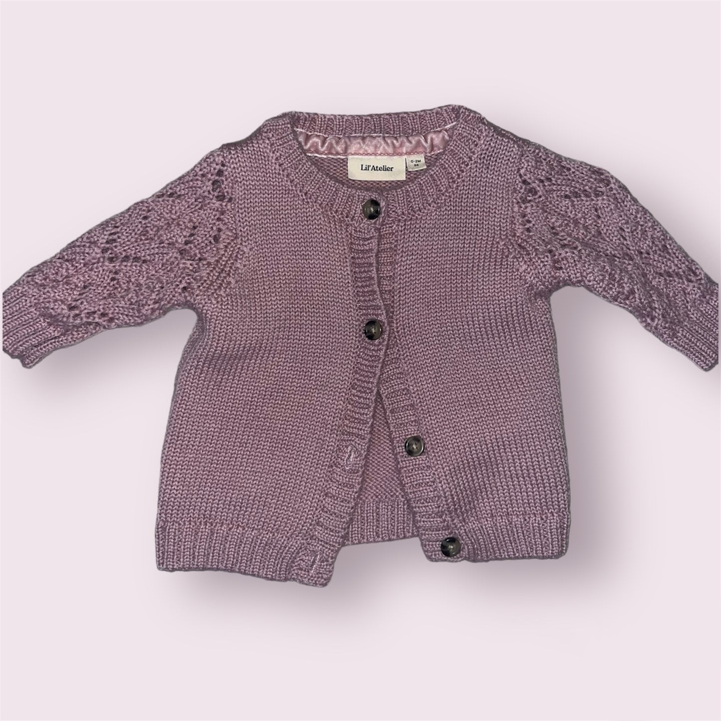 Strikket cardigan fra Lil’atelier str 56